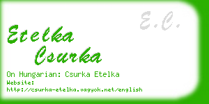 etelka csurka business card